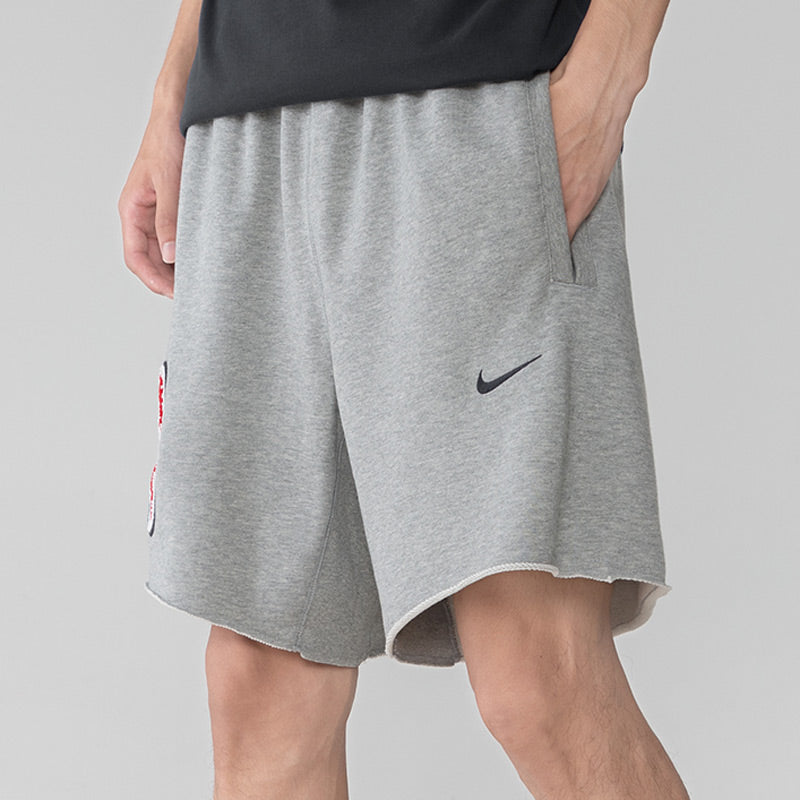 Image of Nike NBA Team 31 Courtside Casual Breathable Basketball Sports Shorts light grey