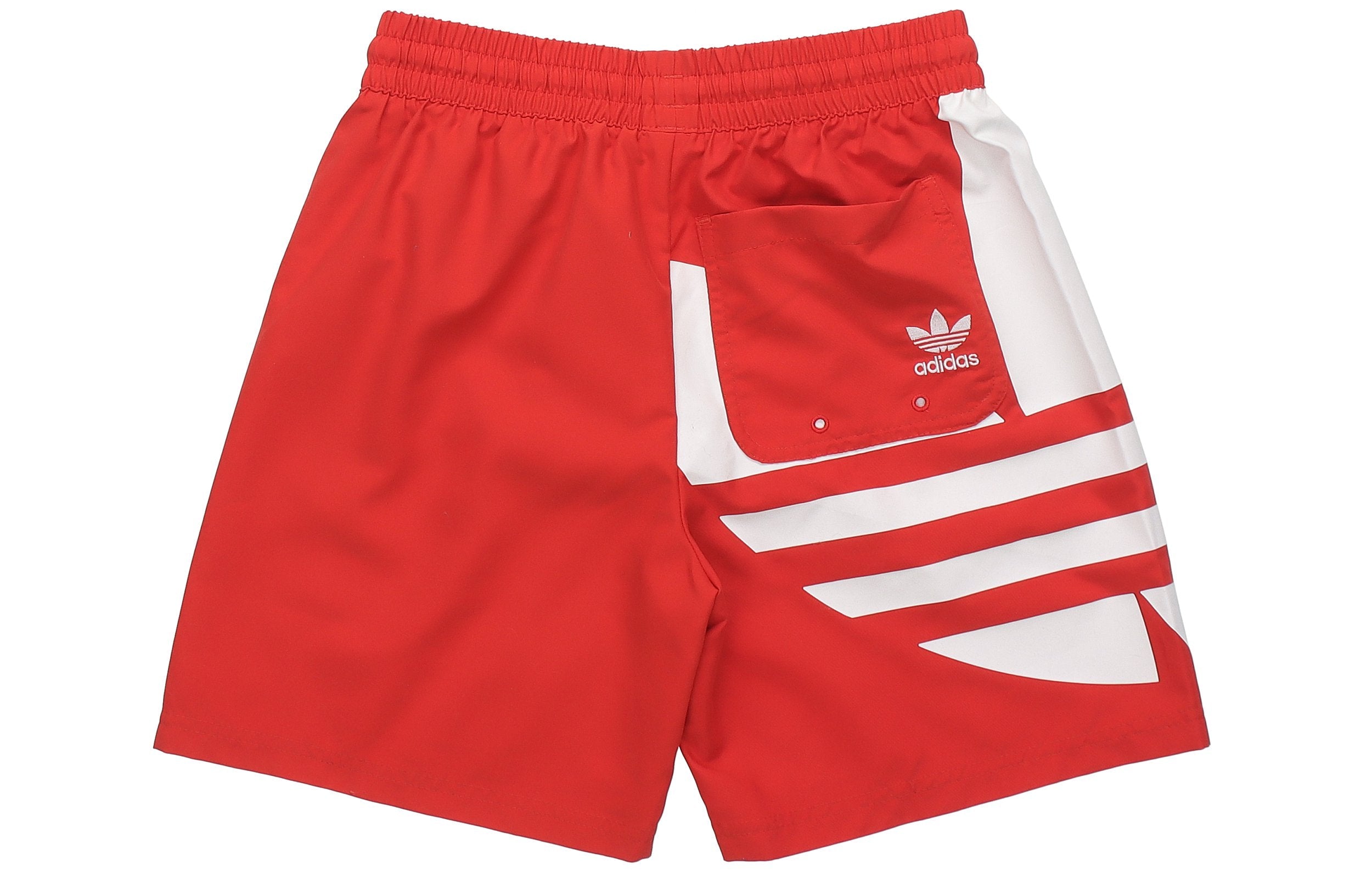 adidas Big Trefoil Swim Sports Shorts Pink Red FM9910