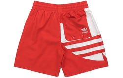 Image of adidas Big Trefoil Swim Sports Shorts Pink Red FM9910