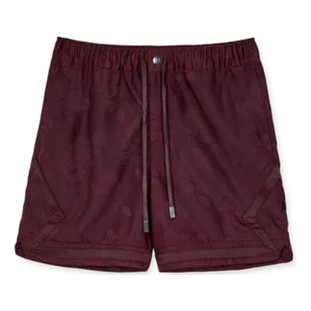 Men's Jordan x A Ma Manire Crossover Solid Color Drawstring Lacing Sports Shorts