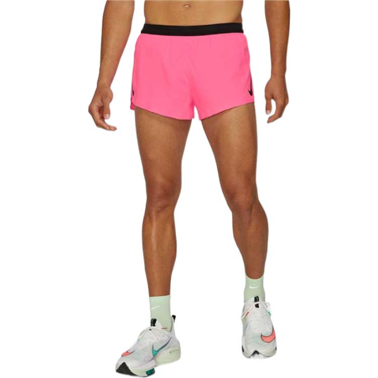 Image of Nike Aeroswift 2 Casual Breathable Sports Running Shorts Pink CJ7838-639