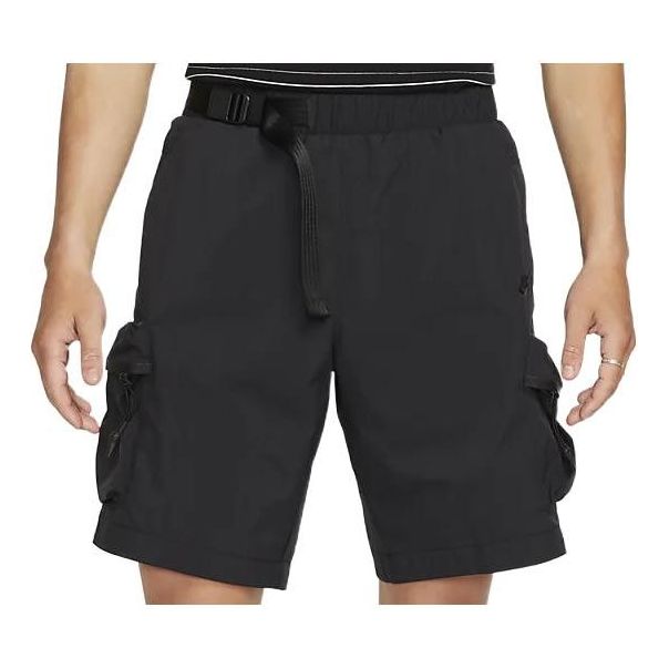 Image of Men's Nike Solid Color Elastic Waistband Side Pocket Shorts Black DQ4281-010