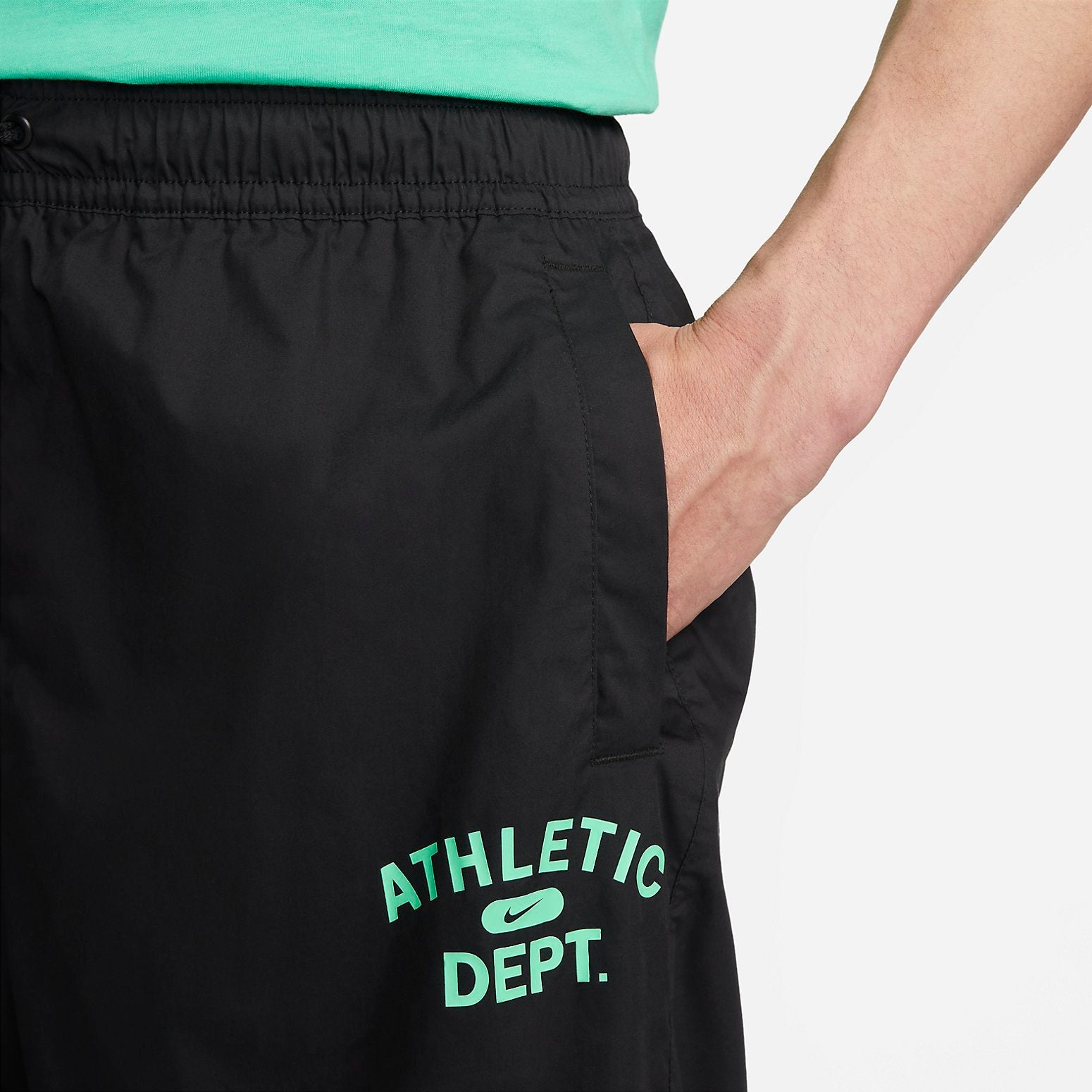 Image of Nike Sportswear Woven Oversized Shorts 'Black' FJ5247-010