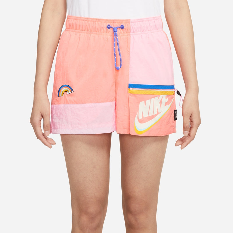 Image of (WMNS) Nike AS W Nike Sportswear ICON CLASH Short CRIMSON BLISS DJ5376-641