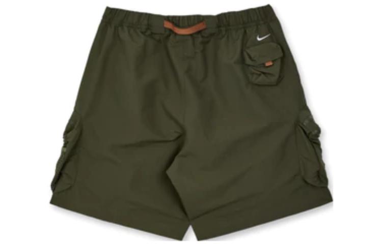 Men's Nike ACG Multiple Pockets Outdoor Cargo Loose Casual Straight Shorts Green