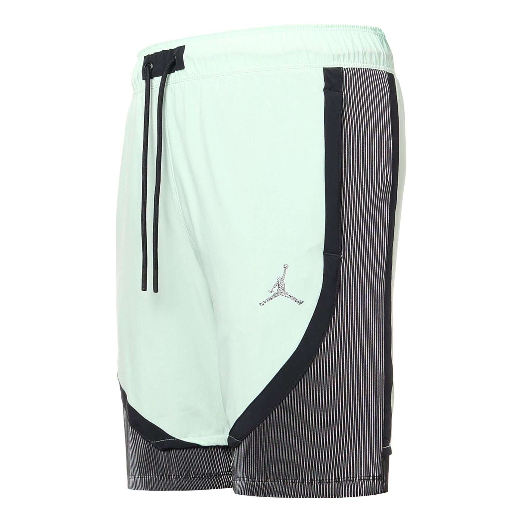 Men's Air Jordan Logo Micro Mark Lacing Colorblock Casual Shorts Mint Green DM18