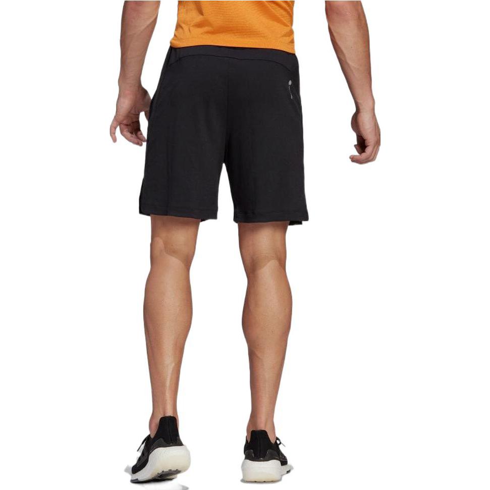 Image of Men's adidas Alphabet Logo Printing Drawstring Lacing Straight Shorts Japanese V