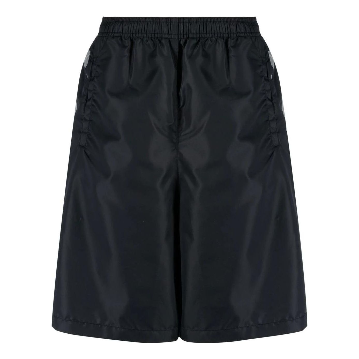 Image of Men's OFF-WHITE SS22 Twill Printing Elastic Waistband Straight Shorts Ordinary V