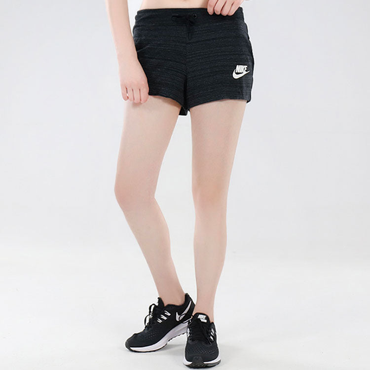 (WMNS) Nike Sportswear Av15 Knit Sports Drawstring Shorts Black 885388-010