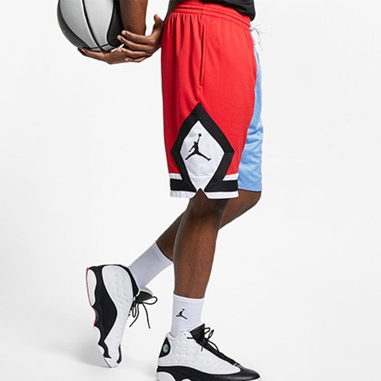 Image of Air Jordan DNA Distorted Basketball Shorts Red Blue AJ1113-448