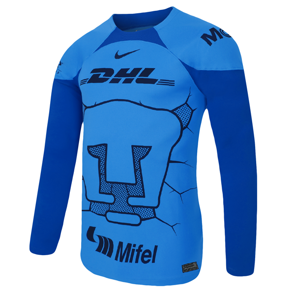 Image of Nike Pumas UNAM Goalkeeper Jersey 23/24 (Photo Blue/Blue Jay)