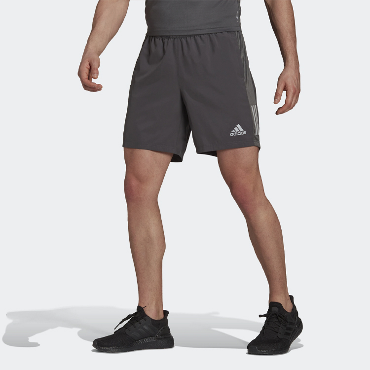 Image of adidas Own the Run Shorts 'Grey Six' H34502