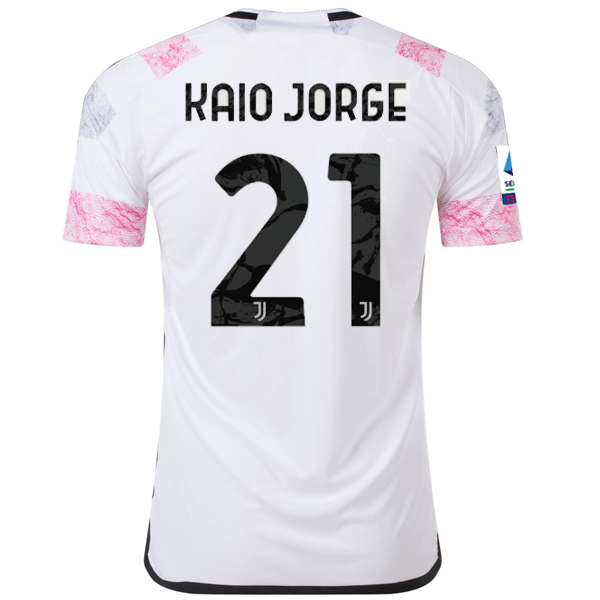Image of adidas Juventus Kaio Jorge Away Jersey w/ Serie A 23/24 (White)
