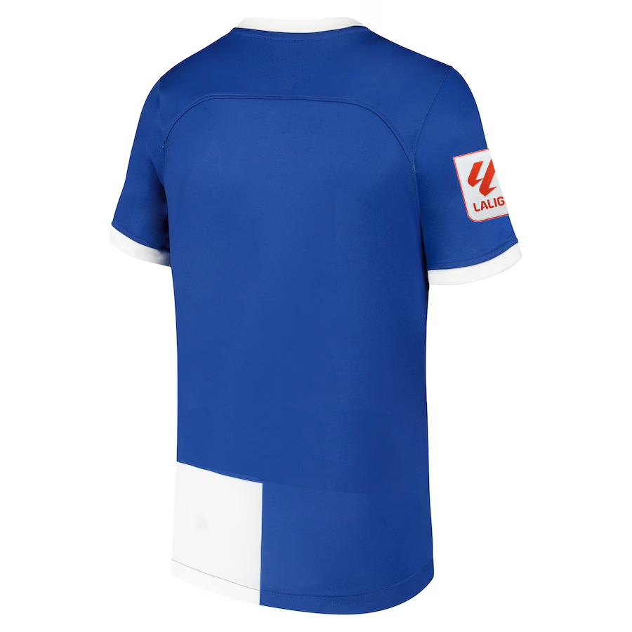 Image of Nike Atletico Madrid Away Jersey w/ La Liga Patch 23/24 (Old Royal/White)