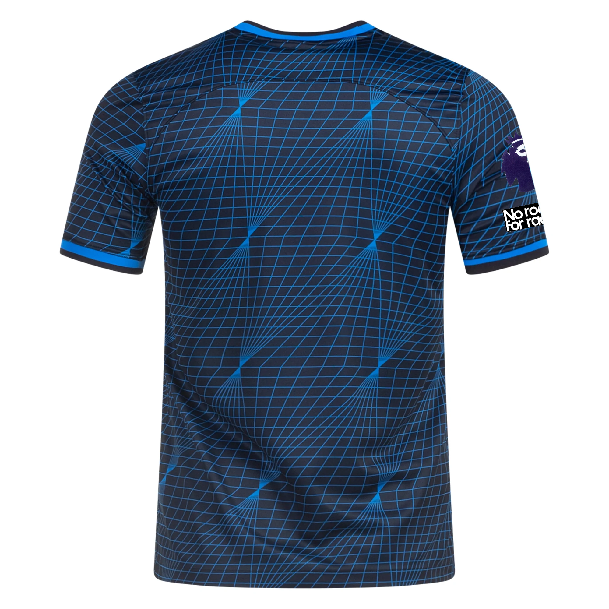 Image of Nike Chelsea Away Jersey w/ EPL + No Room For Racism Patches 23/24 (Soar/Club Go