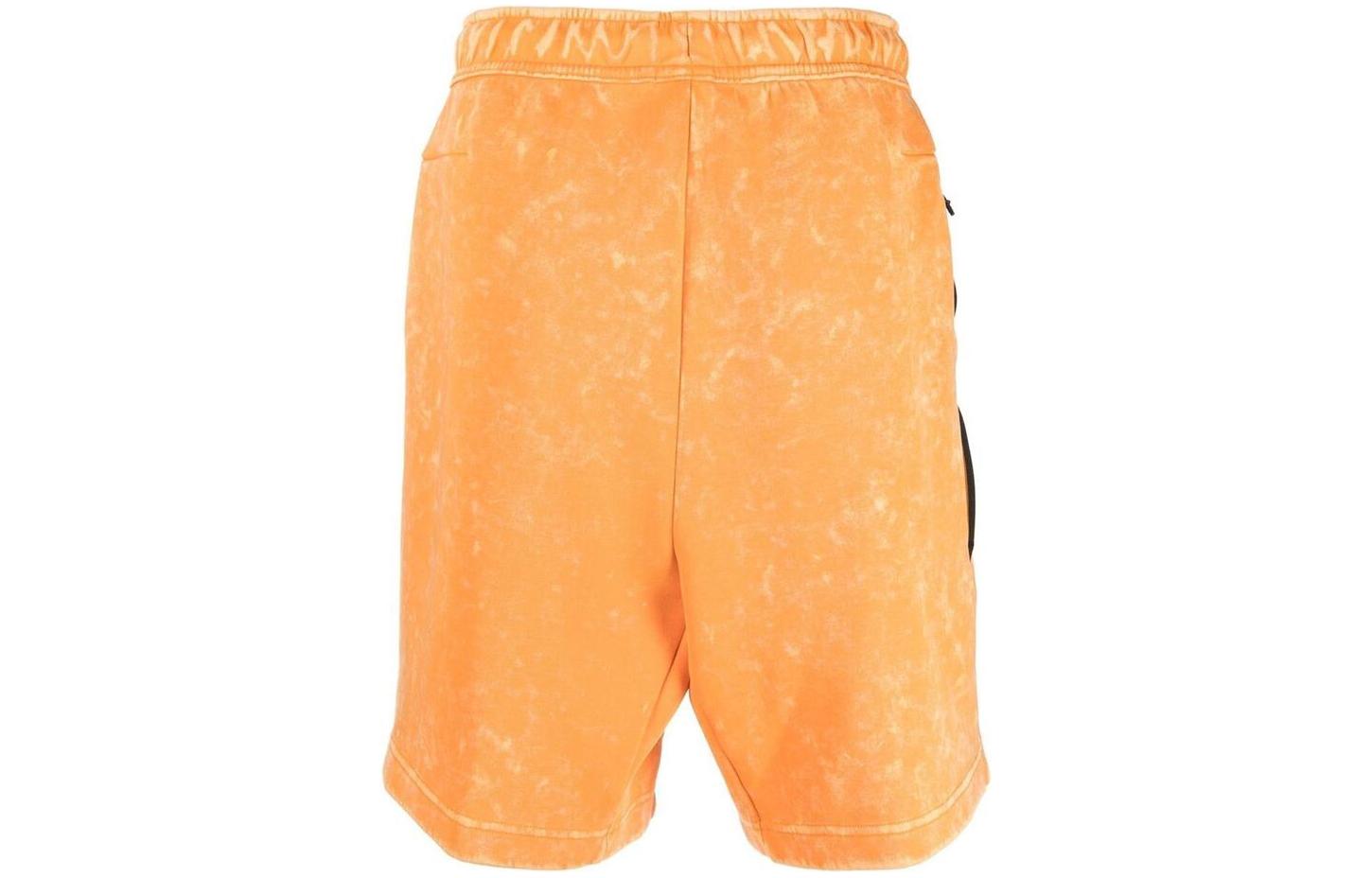 Image of Nike Tech Fleece Wash Shorts Orange DM6519-886