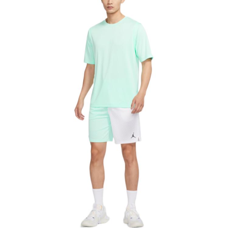 Image of Air Jordan Colorblock Drawstring Shorts Men's Mint Green DV5030-379