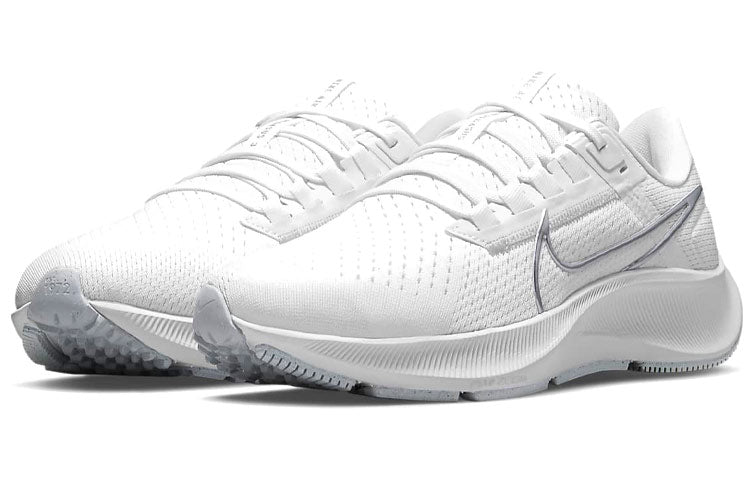 (WMNS) Nike Air Zoom Pegasus 38 'White Metallic Silver' CW7358-100