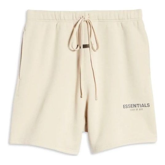 Image of Fear of God Essentials x Nordstrom SS21 Sweatshorts Stone Oat FOG-SS21-675