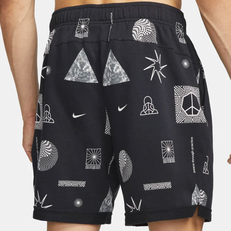 Image of Men's Nike Printing Full Print Straight Shorts Black DM6547-010