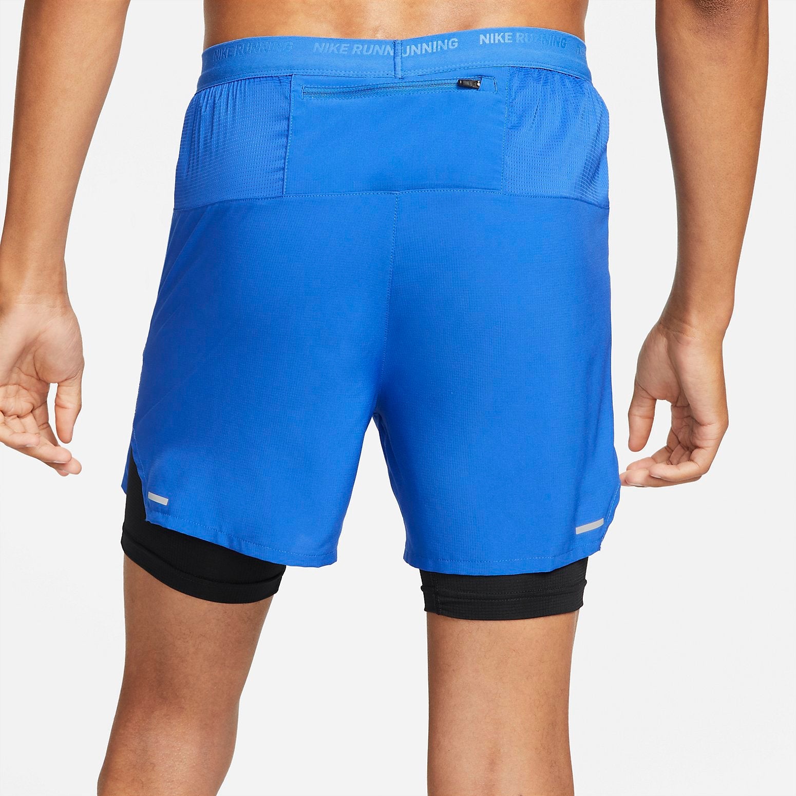 Image of Nike Stride Dri-FIT Hybrid Running Shorts 'Blue' DM4757-480