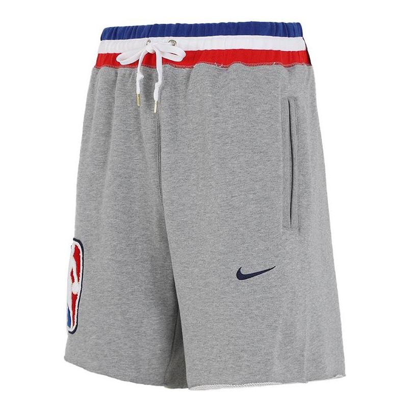 Nike NBA Team 31 Courtside Casual Breathable Basketball Sports Shorts light grey