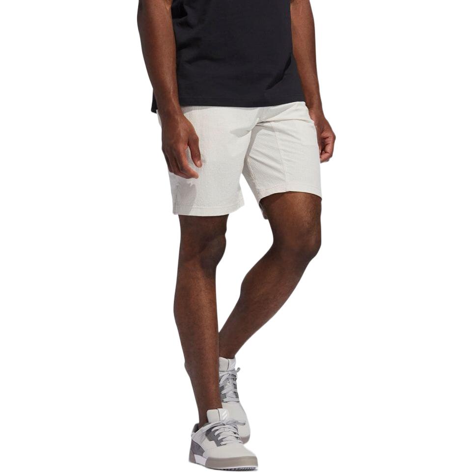 Image of Men's adidas Solid Color Logo Straight Casual Shorts Japanese Version White GL24