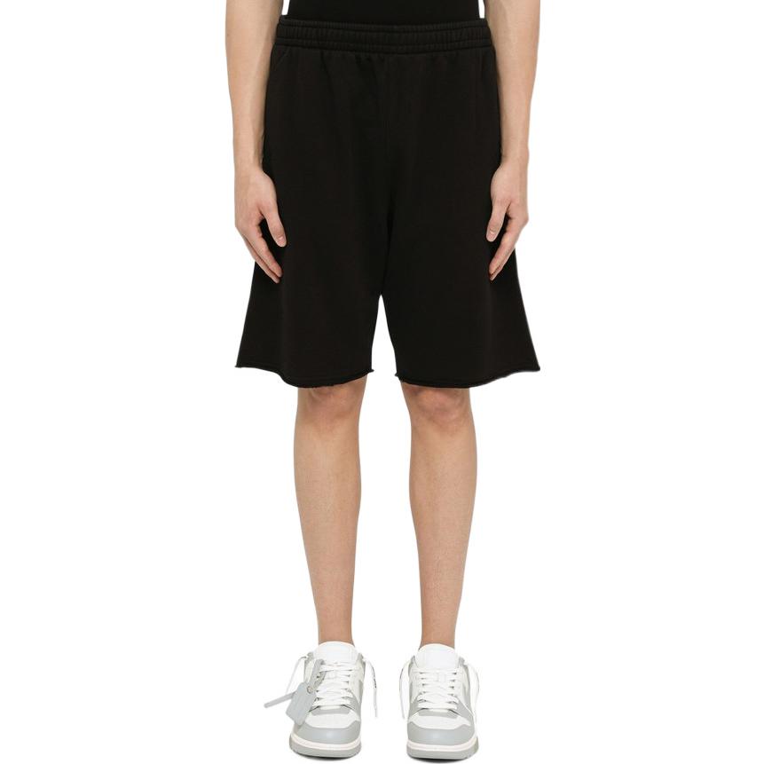 Image of Men's OFF-WHITE SS22 Solid Color Shorts Version Black OMCI012C99FLE001DIAGPKT100