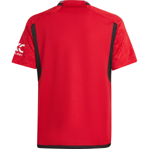 Image of adidas Youth Manchester United Home Jersey 23/24 (Team College Red)