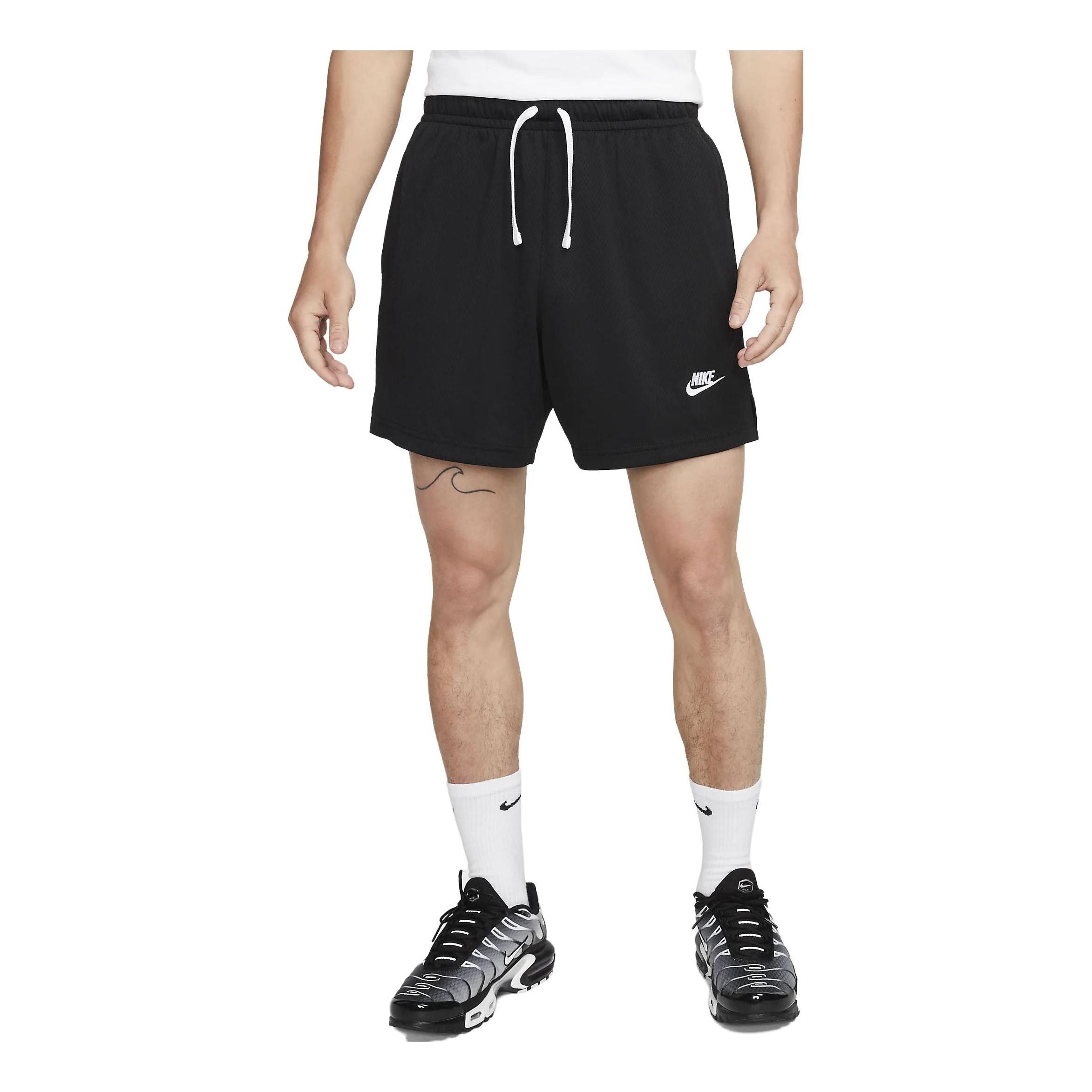 Image of Nike Club Men's Mesh Flow Shorts 'Black' DX0736-010
