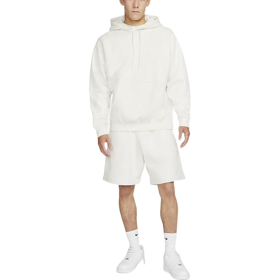 Image of Nike Solid Color Logo Straight Loose Casual Shorts Unisex White DV3056-030