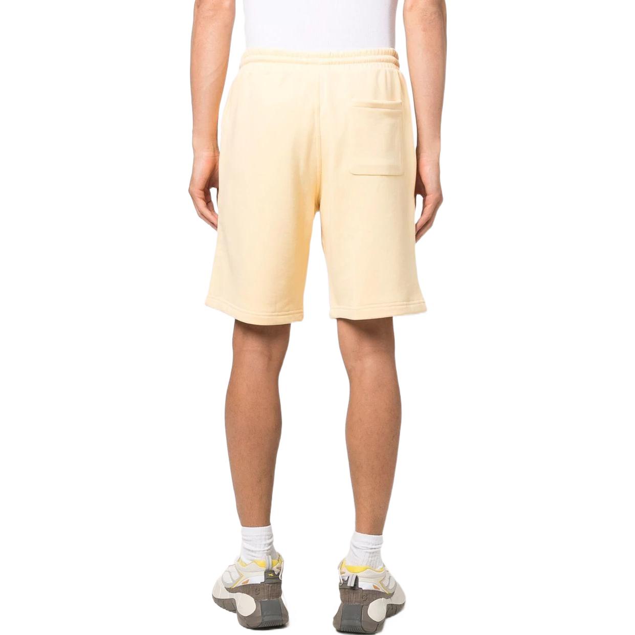 Image of Men's adidas Logo Solid Color Lacing Elastic Waistband Side Pocket Shorts Light