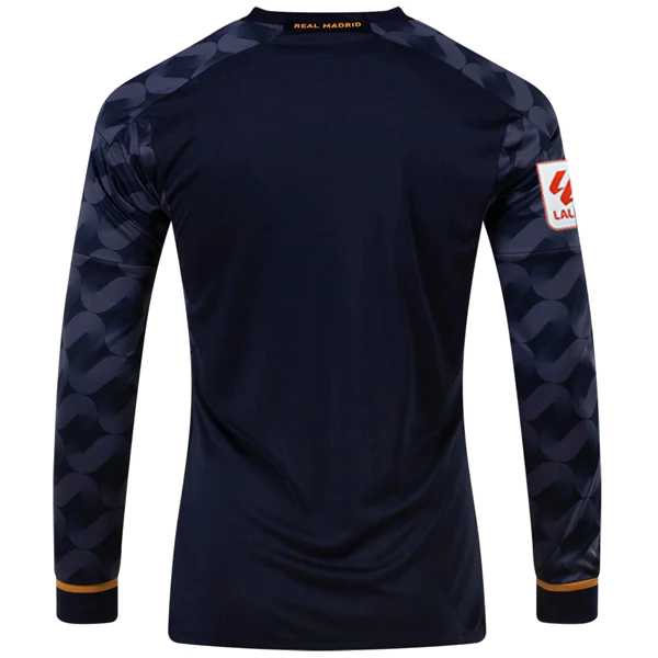 Image of adidas Real Madrid Long Sleeve Away Jersey w/ La Liga + Club World Cup Champion