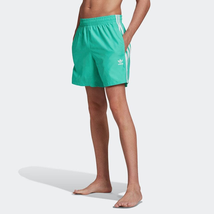 adidas Adicolor Classics 3-Stripes Swim Shorts 'Green' HF2119