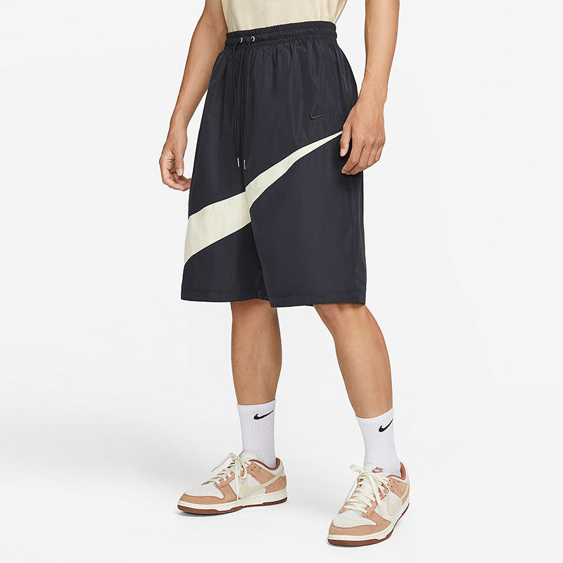 Image of Nike Swoosh Woven Shorts 'Black' FB7870-010