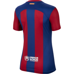 Image of Nike Womens Barcelona Home Jersey 23/24 (Deep Royal Blue/Noble Red)