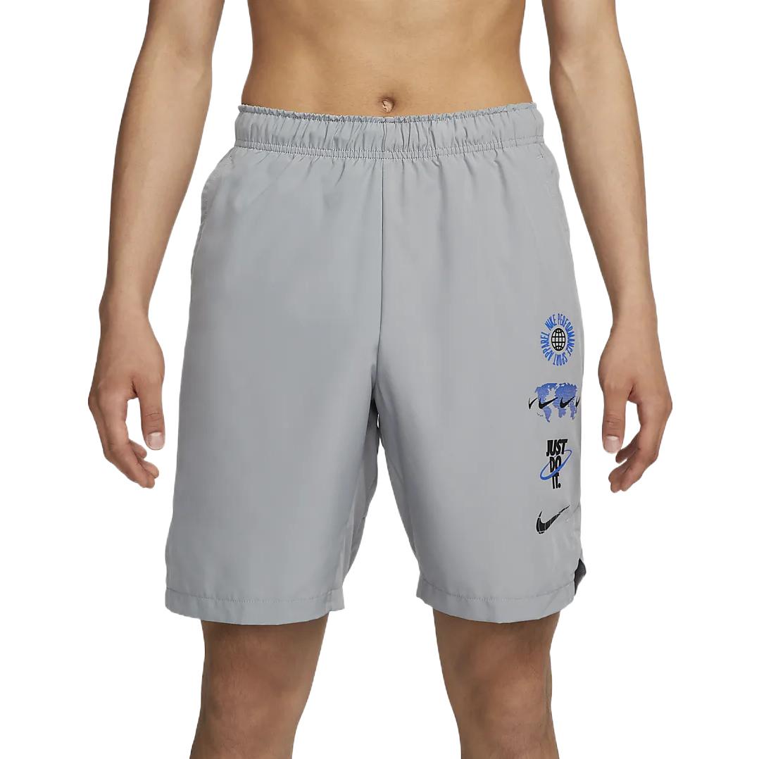 Image of Nike printed casual shorts 'Grey' DQ4796-073