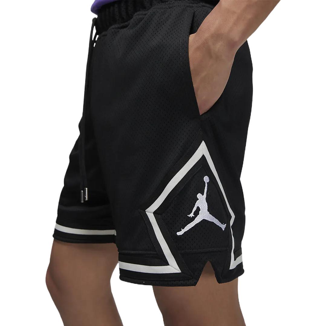 Image of Men's Air Jordan SS22 Casual Mesh Straight Loose Black Shorts DM1369-010