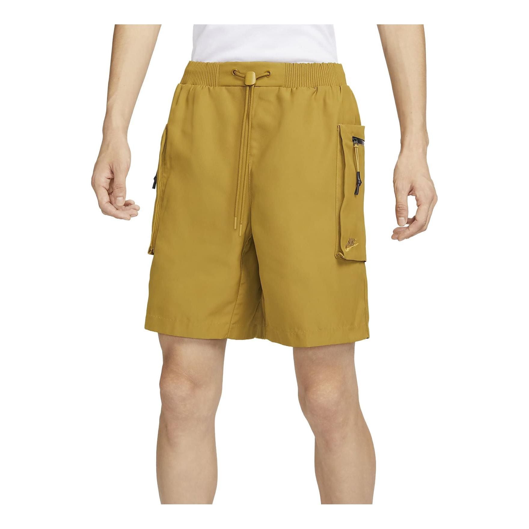 Image of Nike NSW Tech Pack Woven Utility Shorts 'Mustard Yellow' FB7529-716