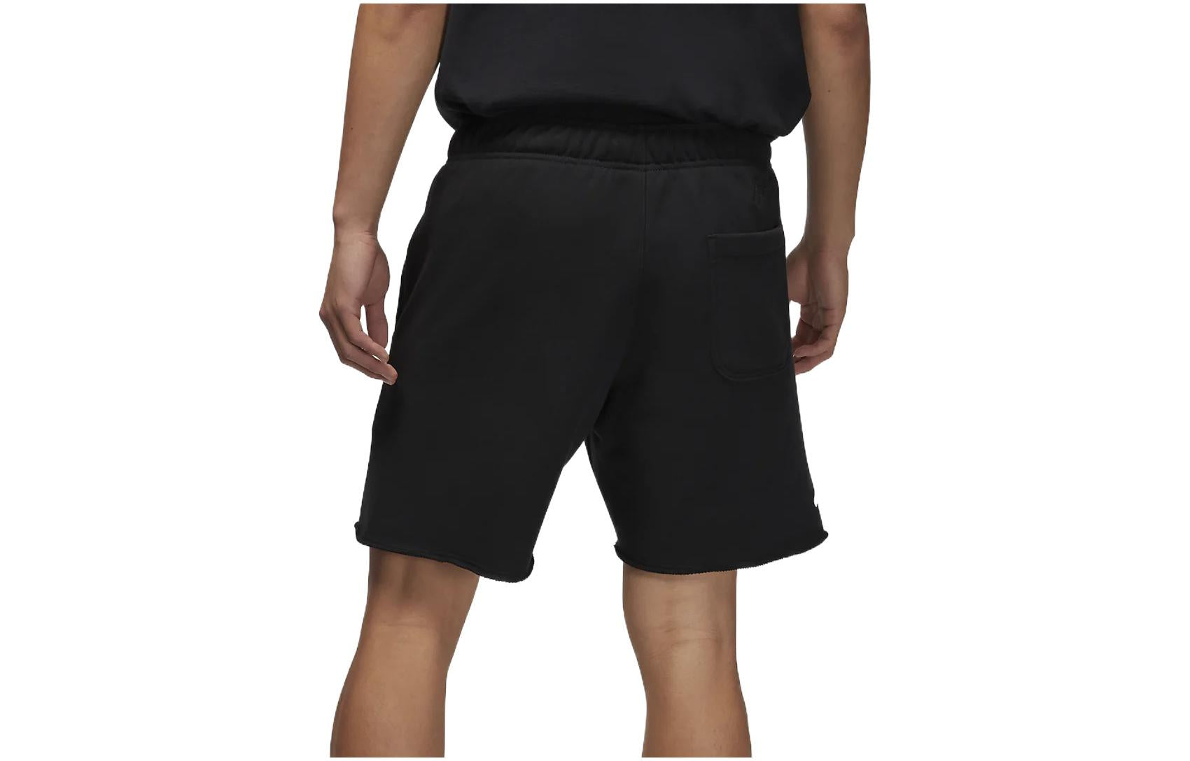 Image of Men's Air Jordan Logo Casual Sports French Terry Black Shorts DM1361-010