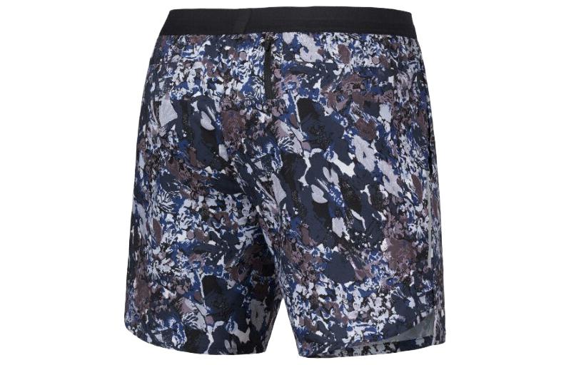 Image of Men's Nike Flex Stride Full Print Flowers Drawstring Sports Shorts Blue AQ6977-4