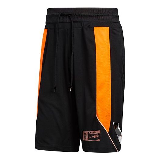 adidas Hdn Gu Kick 365 Contrasting Colors Printing Loose Basketball Sports Short