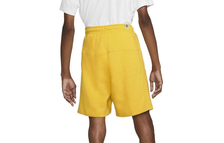 Image of Men's Nike Solid Color Casual Sports Shorts Yellow DM5636-709