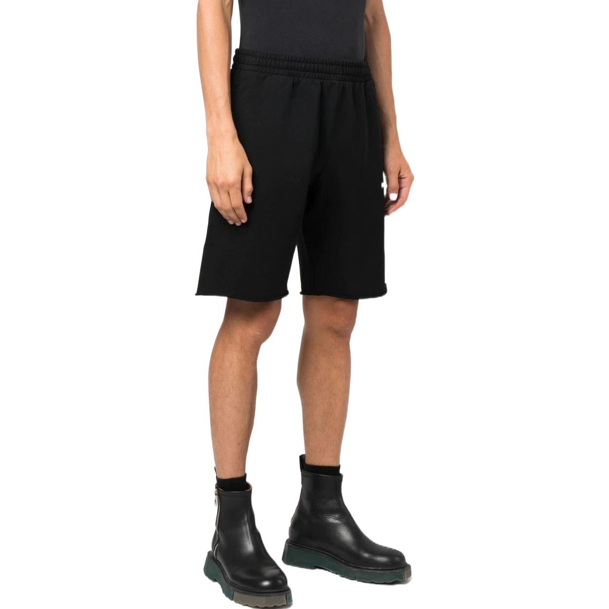 Men's OFF-WHITE FW22 Solid Color Logo Printing Elastic Waistband Sports Shorts O