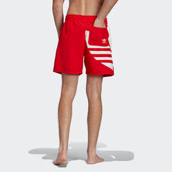 Image of adidas Big Trefoil Swim Sports Shorts Pink Red FM9910