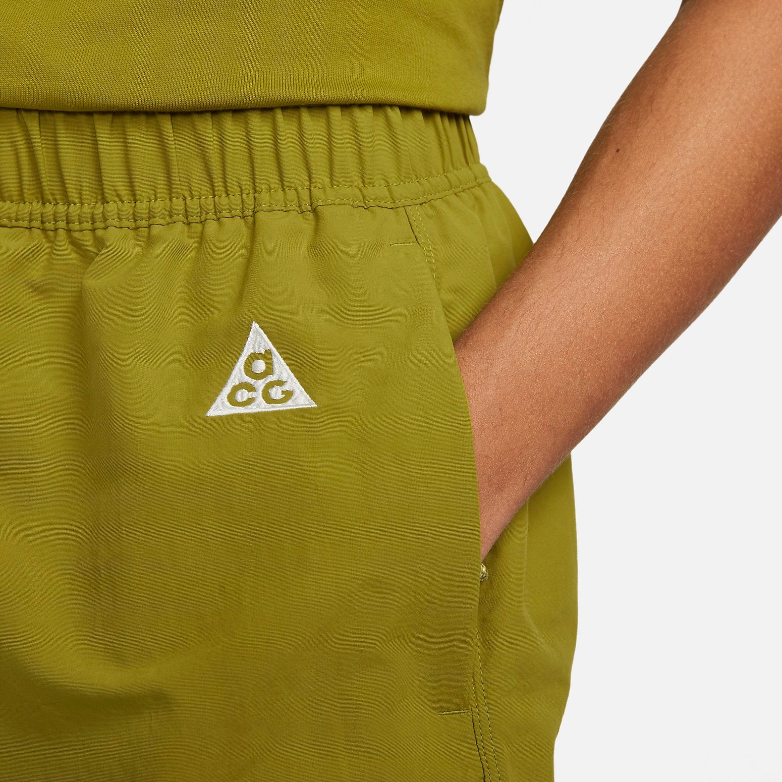 Image of Nike ACG Trail Short 'Moss Light Orewood Brown' CZ6704-390