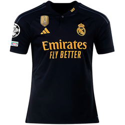 Image of adidas Real Madrid Rodrygo Third Jersey w/ Champions League + Club World Cup Pat