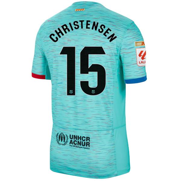 Nike Barcelona Andreas Christensen Third Jersey w/ La Liga Champion Patches 23/2