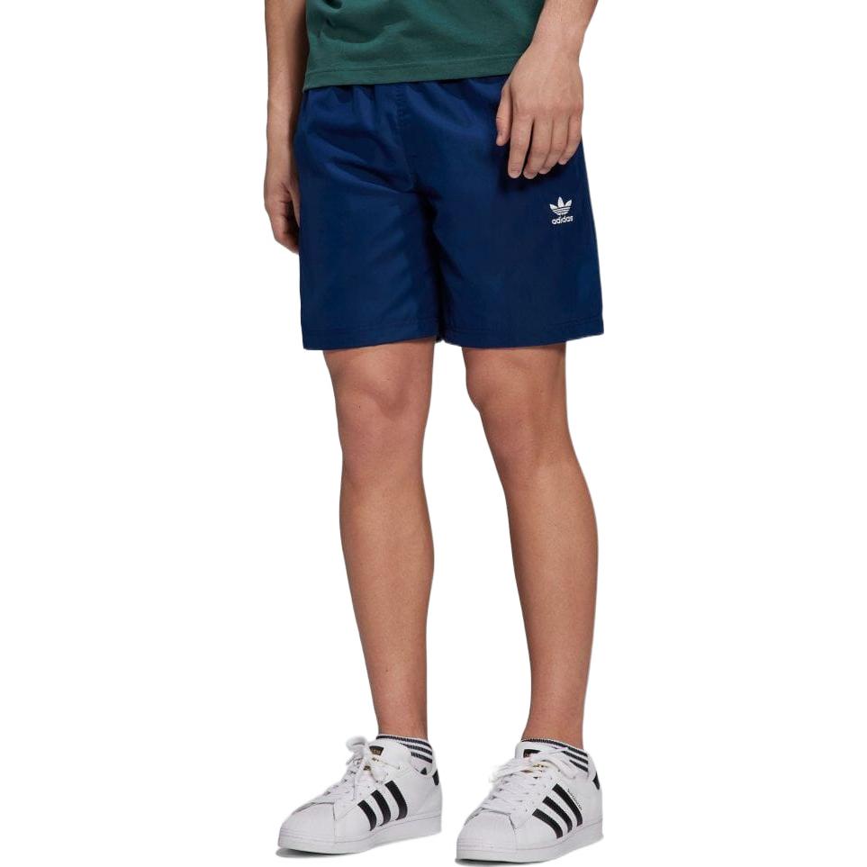 Image of Men's adidas originals Solid Color Logo Elastic Waistband Casual Sports Shorts B