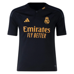 Image of adidas Youth Real Madrid Fran Garcia Third Jersey 23/24 (Black)